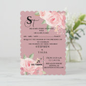 ピンク 招待状 (スタンド正面)