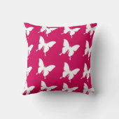 ピンク(昆虫)オオカバマダラ、モナーク蝶 クッション (裏面)