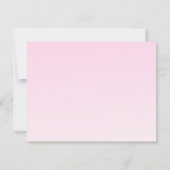 ピンク(昆虫)マルハナバチベビーシャワーガール招待状 招待状 (裏面)