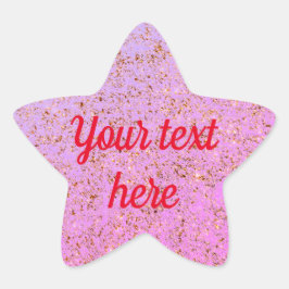 ピンク 星シール