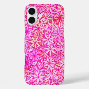 ピンク、桃、蘭、珊瑚 iPhone 16 PLUSケース
