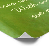 ピンク《植物》スイレンブッダ引用文 ポスター (角)