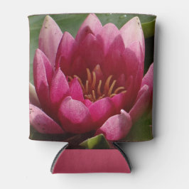 ピンク《植物》スイレン 缶クーラー