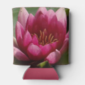 ピンク《植物》スイレン 缶クーラー (裏面)