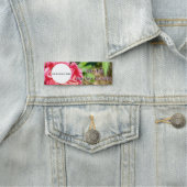 ピンク《植物》百日草フラワーカスタムイメージロゴ名タイトル 名札 (インサイチュ)