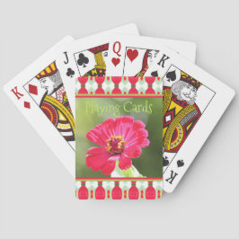 ピンク《植物》百日草写真トランプ トランプ