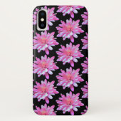 ピンク《植物》百日草、ピンクデイジー、花かわいらし柄 Case-Mate iPhoneケース (裏面)