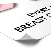 ピンク、毎月の乳癌を認識する必要がある… ポスター (角)