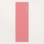 ピンク |水彩花モノグラムヨガマット ヨガマット (裏面)