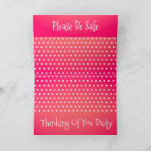 ピンク(水玉模様) カード (内部)