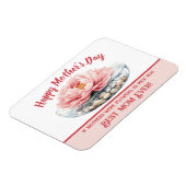 ピンク・牡丹の母の日 マグネット (左側)