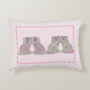 ピンク（犬）スタッフォードドッグズブレックファースト アクセントクッション