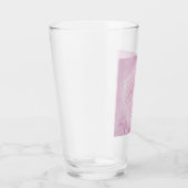 ピンク，生命の花，神聖な幾何学的，マンダラ，禅 タンブラーグラス (右)