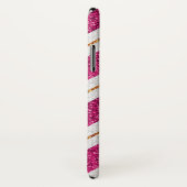 ピンク、白いケースメイトかろうじてiPhone Xケース Case-Mate iPhoneケース (裏面/右)