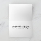 ピンク/白のバルーン**誕生日** カード (内部)