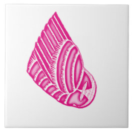 ピンク/白タイルのBUHO HELADO タイル