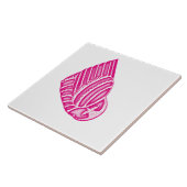 ピンク/白タイルのBUHO HELADO タイル (側面)