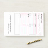 ピンク、白及び黒のプランナーをする日刊新聞 ポストイット (デスク)