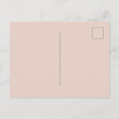 ピンク 白 うさぎ 耳 メガネ 笑顔 ポストカード (裏面)
