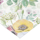 ピンク、白、黄色のアネモネ。 ロングテーブルランナー (コーナー)