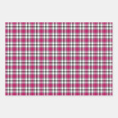 ピンク、白、黒のHAMbyWGでプレッドギフトラップ ラッピングペーパーシート (正面)