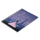 ピンク&石板ブルーパリスファイアキンセアニラ ノートブック (左側)