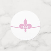 ピンク(紋章の)フラ・ダ・リウェディングシャワーテーブル紙吹雪 コンフェッティ (スモール正面)