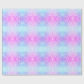 ピンク/紫の曇りデザイン ラッピングペーパー (フラット)