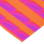 ピンク、紫色およびオレンジストライプの テーブルクロス (アングル)