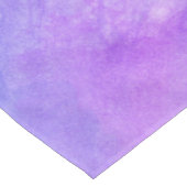 ピンク、紫色、ティール(緑がかった色)および青い水彩画の汚れ テーブルクロス (アングル)