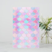 ピンク、紫、アクアマーメイドスケールパターン (スタンド正面)