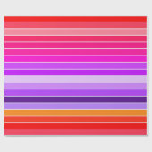 ピンク、紫、オレンジ ラッピングペーパー (フラット)