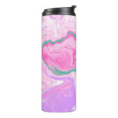 ピンク、紫、ミントグリーン大理石アート タンブラー (回転左)