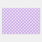 ピンク、紫、ミントタフテッド真珠 ラッピングペーパーシート (正面2)