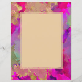ピンク、紫、緑の大理石インク招待状