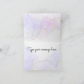 ピンク、紫、青のアルコールインク サンキューカード (内部)