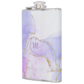 ピンク、紫、青のアルコールインク フラスク (左)