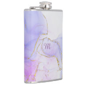 ピンク、紫、青のアルコールインク フラスク (右)