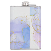 ピンク、紫、青のアルコールインク フラスク (裏面)