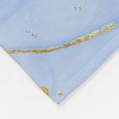 ピンク、紫、青のアルコールインク フリースブランケット (角)