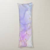 ピンク、紫、青のアルコールインク ボディピロー (裏面 (縦))