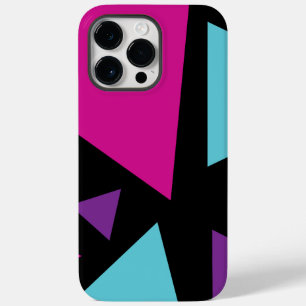 ピンク、紫、青、黒の三角形 Case-Mate iPhone 14 PRO MAXケース