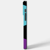 ピンク、紫、青、黒の三角形 Case-Mate iPhoneケース (裏面 / 左)