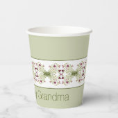 ピンク（緑） 紙コップ (裏面)