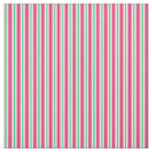 ピンク、緑、赤いおよび緑のストライプのな生地 ファブリック (見本)