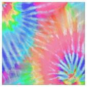 ピンク、緑、青のサイケデリック絞り染めGroovy ファブリック (見本)