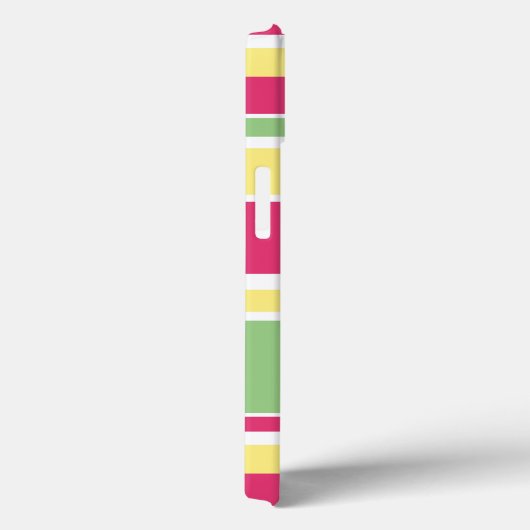 ピンク、緑、黄色のストライプCase-Mate iPhone ca Case-Mate iPhoneケース (裏面 / 右)