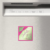 ピンク、緑、黄色の卒業磁石 マグネット (インサイチュ (食洗機))