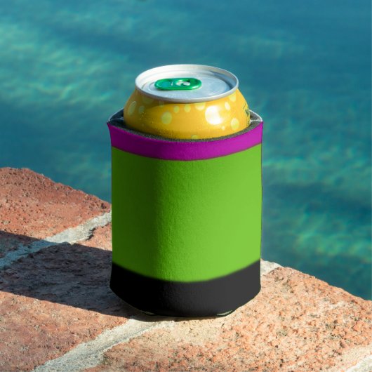 ピンク、緑、黒グラデーション 缶クーラー (インサイチュ プール)