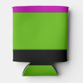 ピンク、緑、黒グラデーション 缶クーラー (正面)